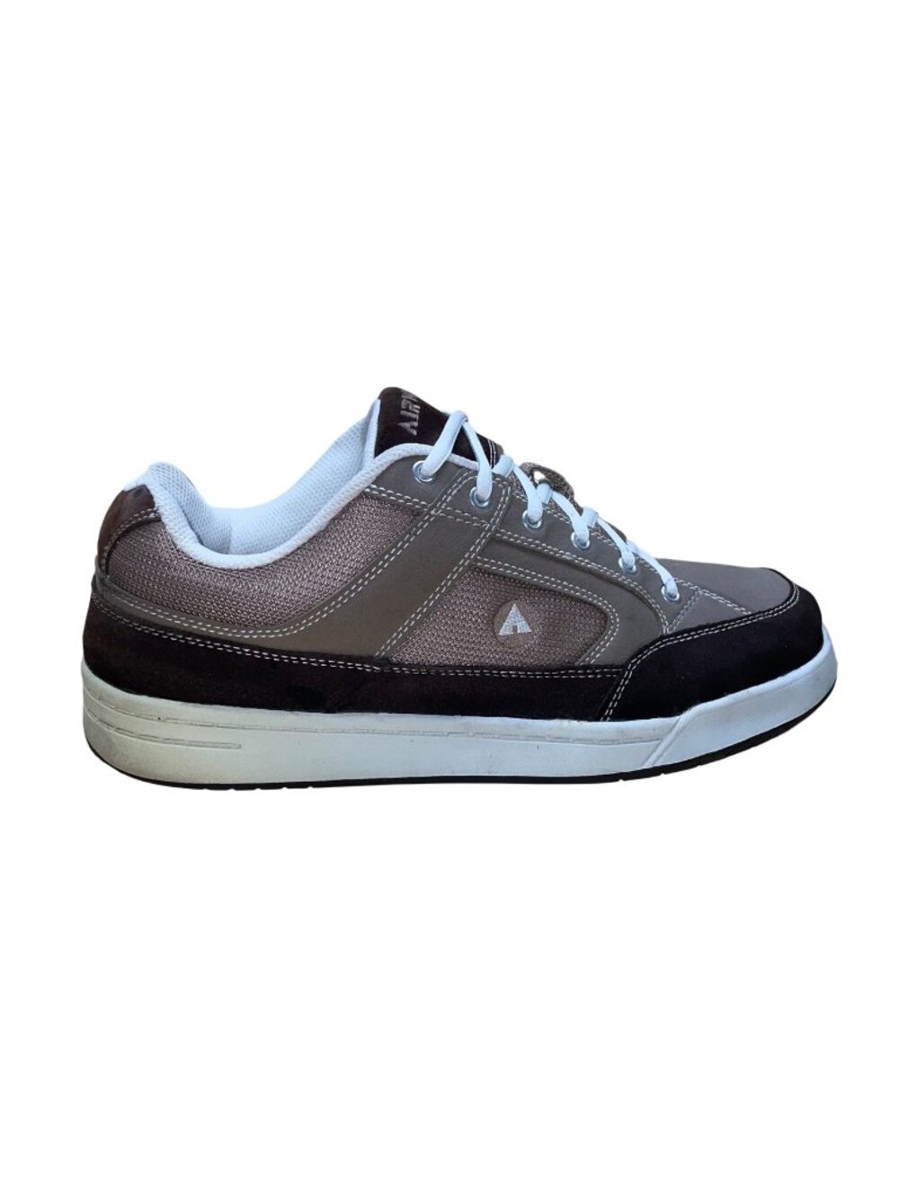 Airwalk Men’s Brown Suede & Gray Mesh Casual Skate Sneakers Size 11W